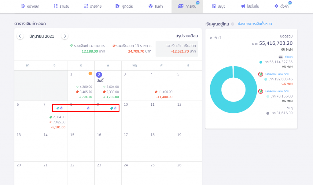 เอกสารฝั่งรายรับหรือรายจ่าย