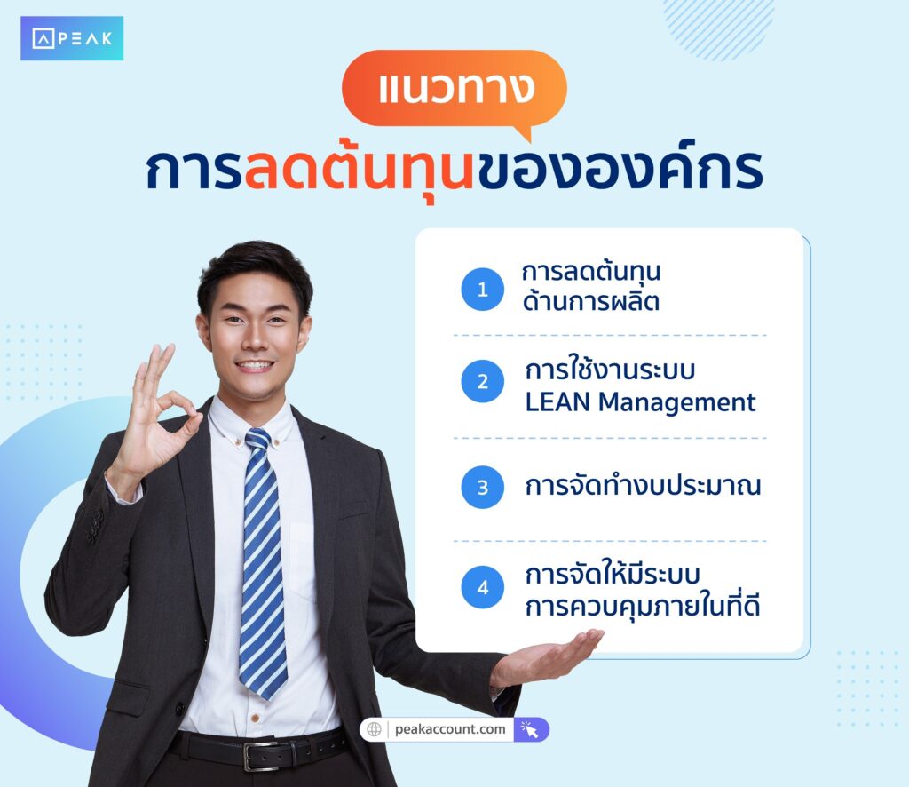 แนวทางการลดต้นทุนขององค์กร