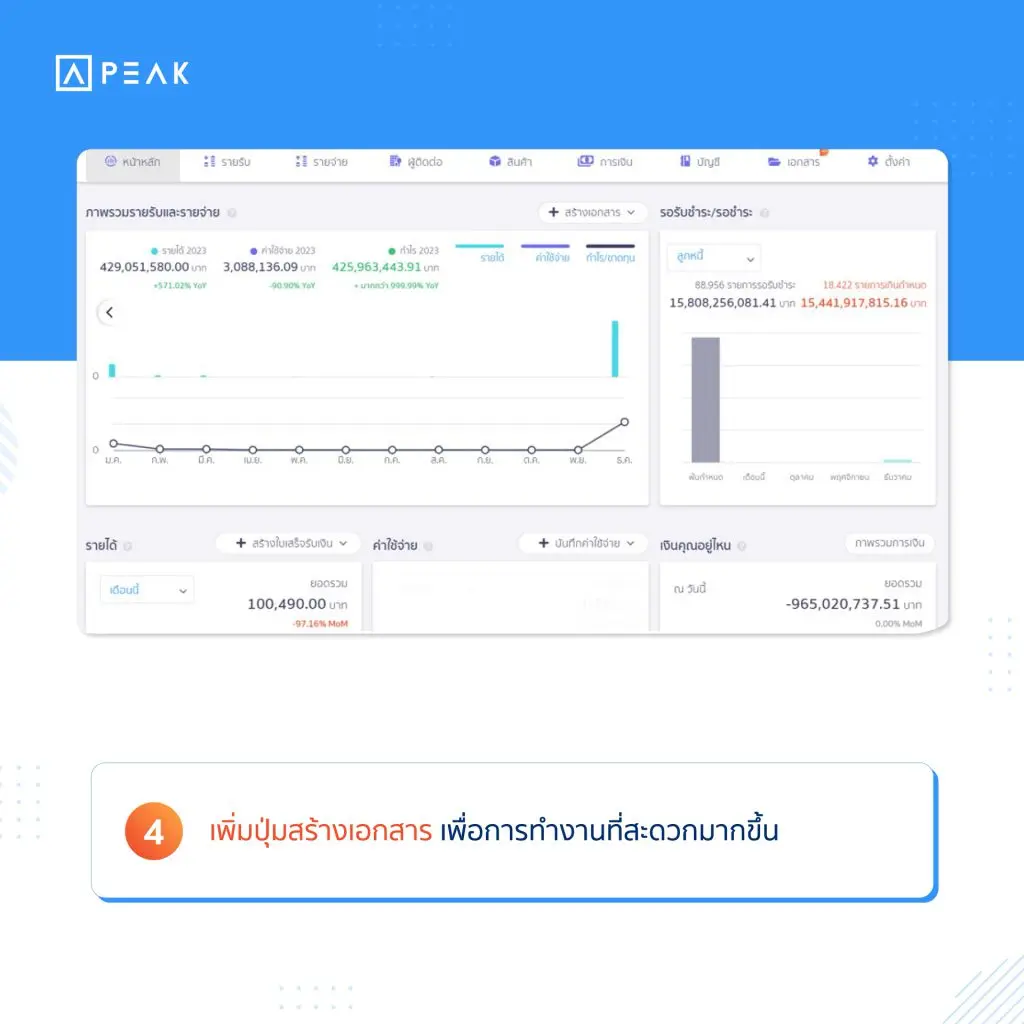 เพิ่มปุ่มสร้างเอกสาร เพื่อการทำงานที่สะดวกมากขึ้น