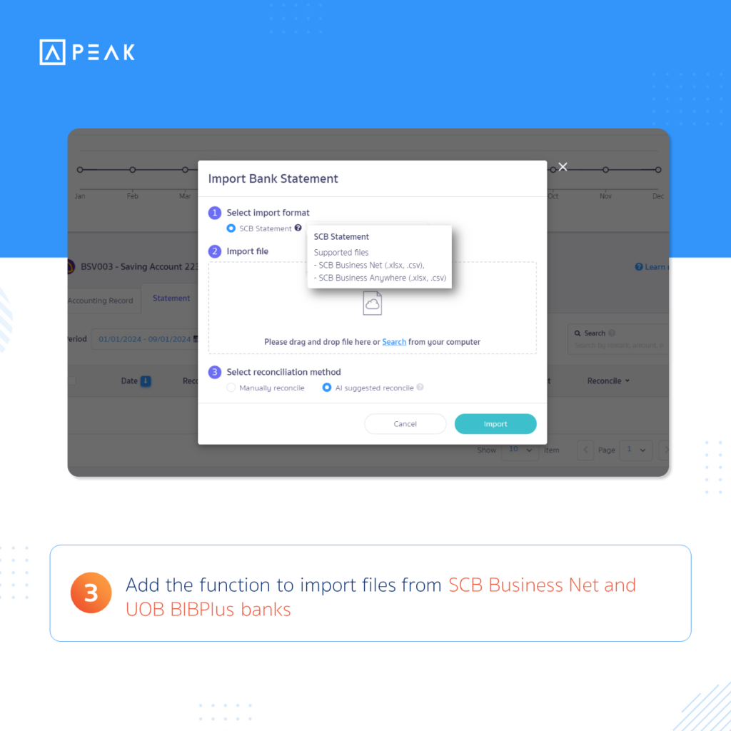 Add the function to import files from SCB Business Net and UOB BIBPlus banks