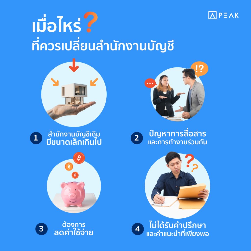 เมื่อไหร่ที่ควรเปลี่ยนสำนักงานบัญชี