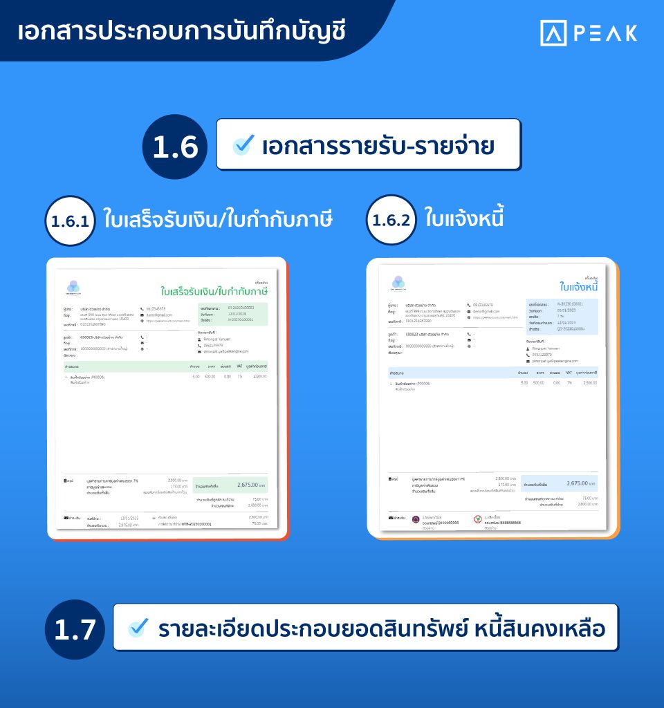 เอกสารรายรับ-รายจ่าย