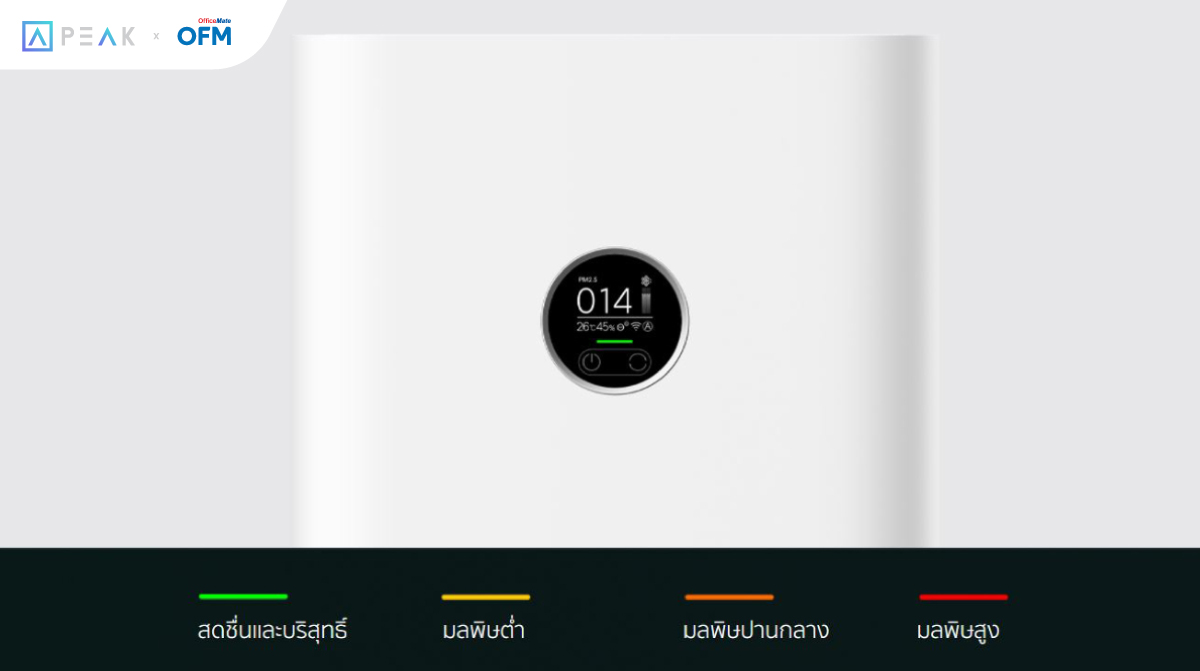 01-3-วิธีสร้างบรรยากาศการทำงานที่มีประสิทธิภาพด้วยอากาศบริสุทธิ์-2 เครื่องฟอกอากาศอัจฉริยะจาก OfficeMate-2