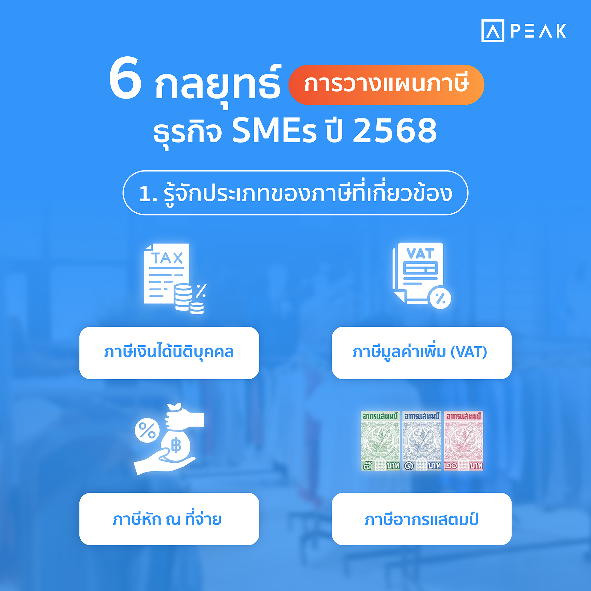 6 กลยุทธ์การวางแผนภาษีธุรกิจ SMEs