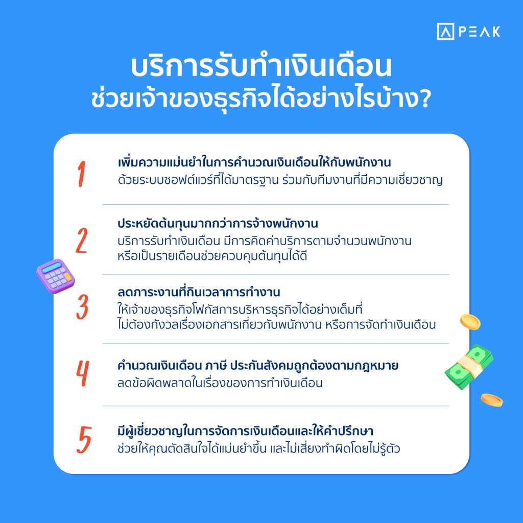 บริการระบทำเงินเดือน ช่วยเจ้าของธุรกิจอย่างไร