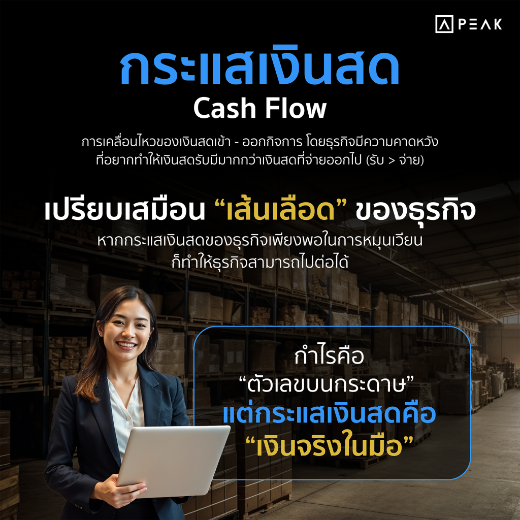 กระแสเงินสด Cash Flow คืออะไร - คลังความรู้ PEAK